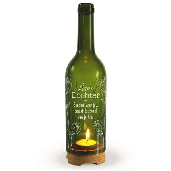 Wine candle – Lieve dochter