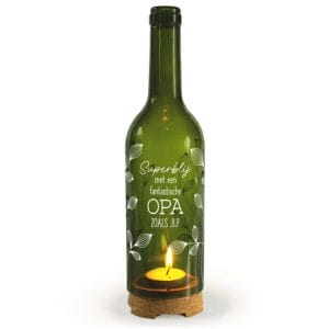 Wine candle – Super blij met een fantastische opa